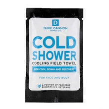 Load image into Gallery viewer, Duke Cannon Cold Shower Face Wipes Cooling Field Towels - Trial Size - 1ct