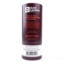 Load image into Gallery viewer, Duke Cannon Light Musk &amp; Distressed Woods Grant Men&#39;s Proper Cologne - 1.7 fl oz