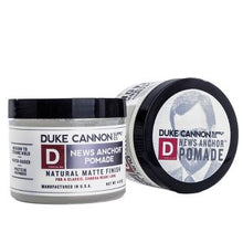 Load image into Gallery viewer, Duke Cannon News Anchor Medium to Strong Hold Natural Matte Finish Pomade - 4.6oz
