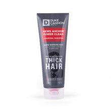 Load image into Gallery viewer, Duke Cannon News Anchor Power Clean Detoxifying Charcoal Shampoo - 8oz