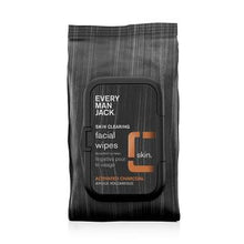 Load image into Gallery viewer, Every Man Jack Activated Charcoal Skin Clearing Face Wipes - 30ct