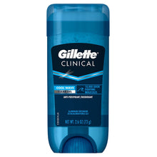 Load image into Gallery viewer, Gillette Clinical Cool Wave Clear Gel Antiperspirant &amp; Deodorant - 2.6oz