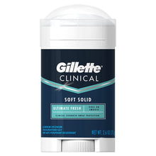 Load image into Gallery viewer, Gillette Clinical Soft Solid Ultimate Fresh Antiperspirant &amp; Deodorant - 2.6oz