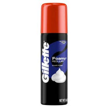 Load image into Gallery viewer, Gillette Foamy Mens Regular Travel Size Shave Foam