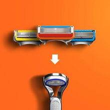 Load image into Gallery viewer, Gillette Fusion5 Men&#39;s Razor - 1 Handle + 2 Refills