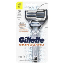 Load image into Gallery viewer, Gillette SkinGuard Men&#39;s Razor - 1 Handle + 2 Razor Blade Refills